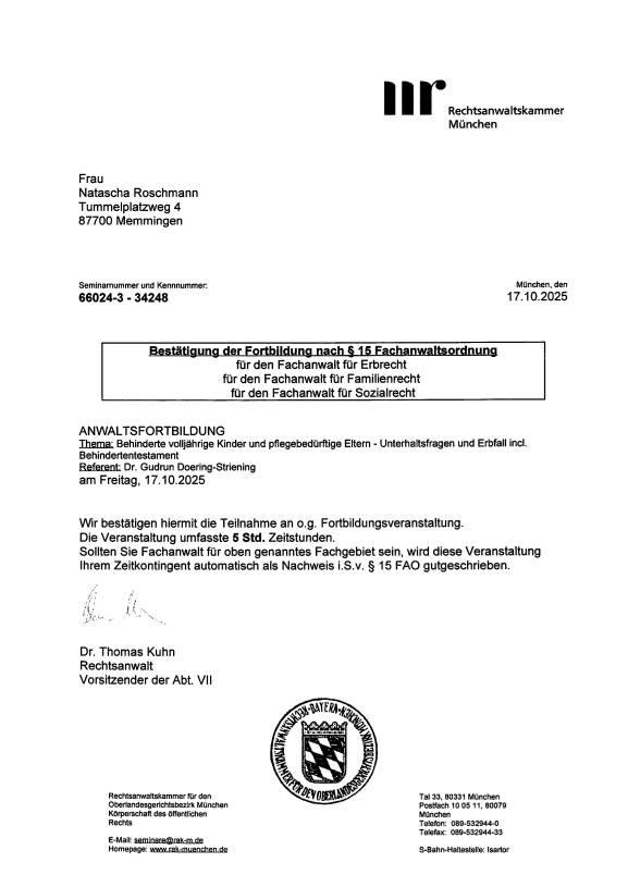 Zertifikat Fortbildungsnachweis_Fachanwalt14