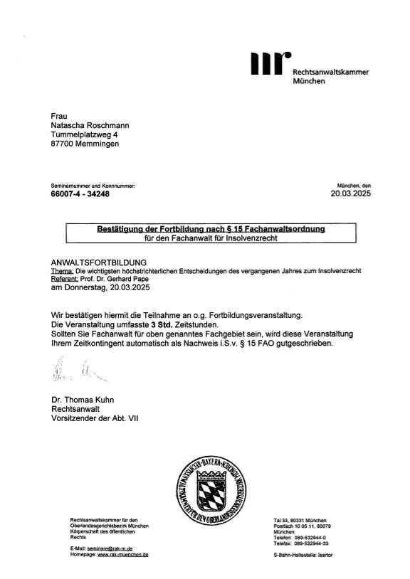 Zertifikat Fortbildungsnachweis_Fachanwalt7