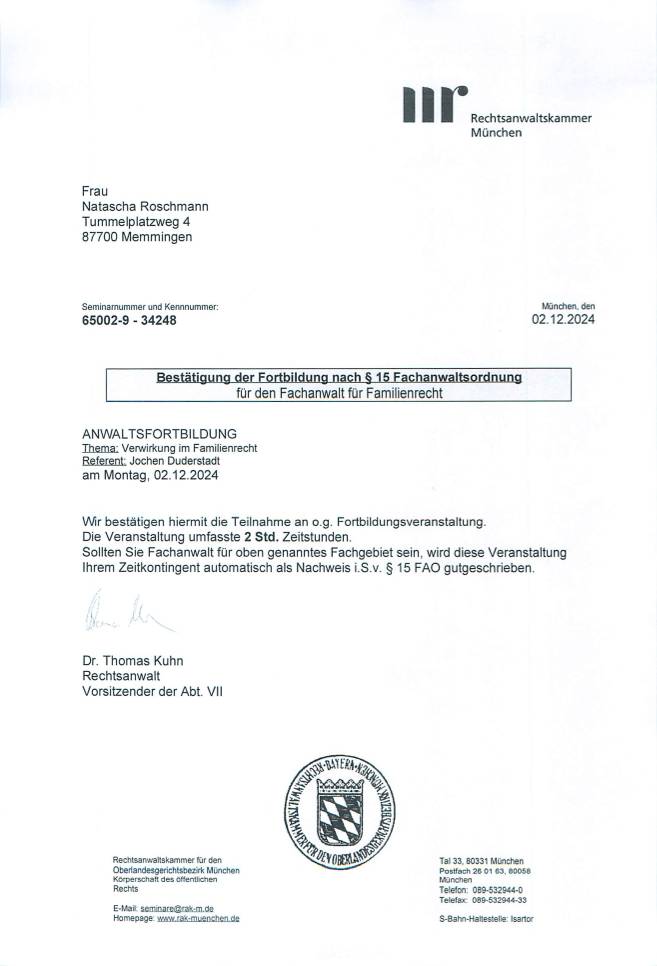 Zertifikat Fortbildungsnachweis_Familienrecht2